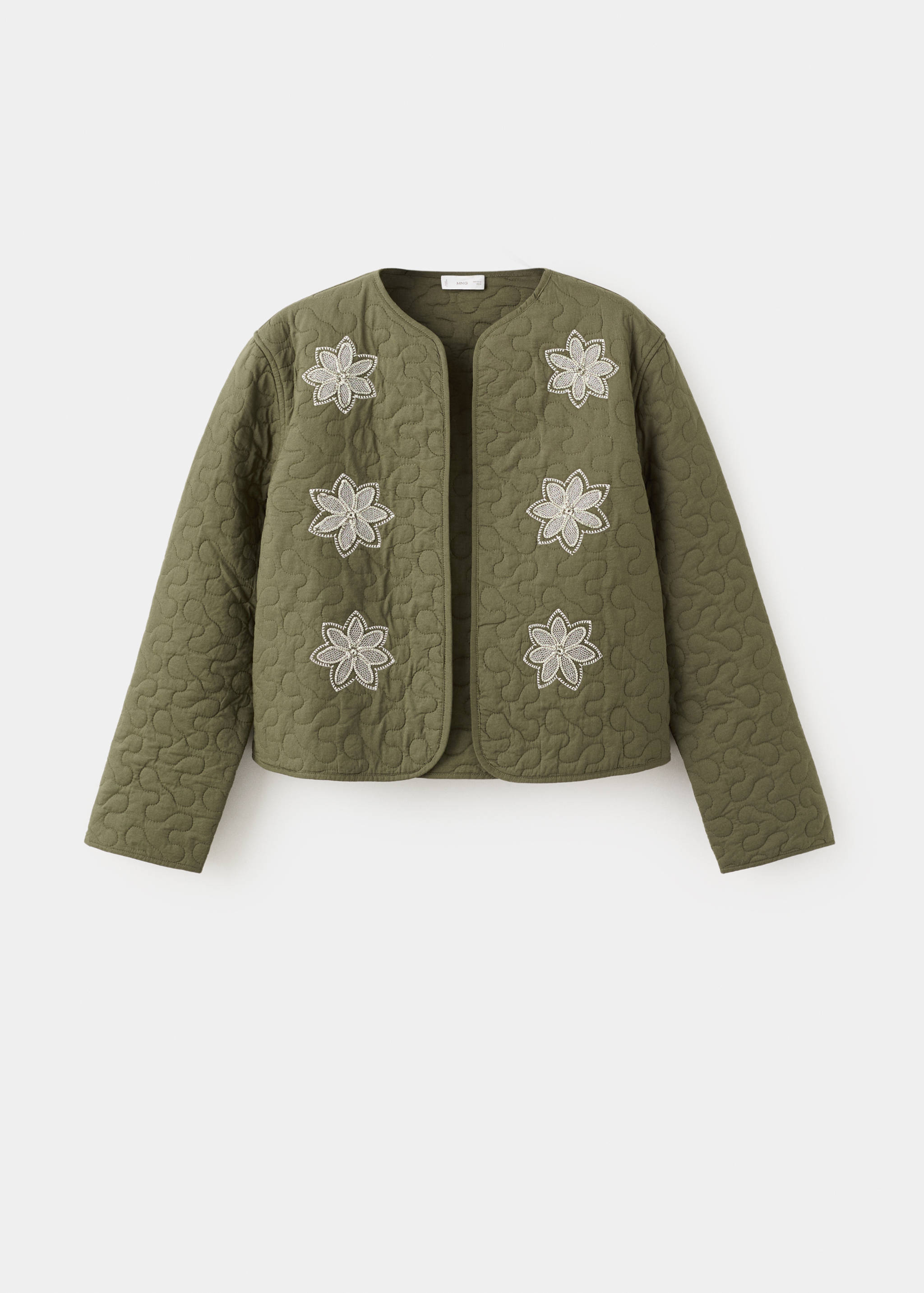 Broderad quiltad jacka - Artikel utan modell