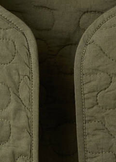 Embroidered quilted jacket — Khaki 6