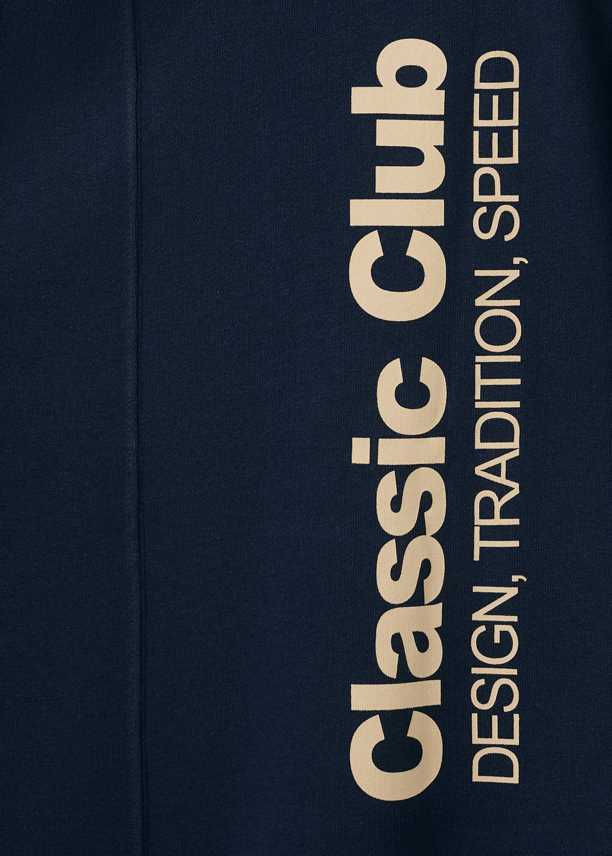 Printed cotton sweatshirt — Navy