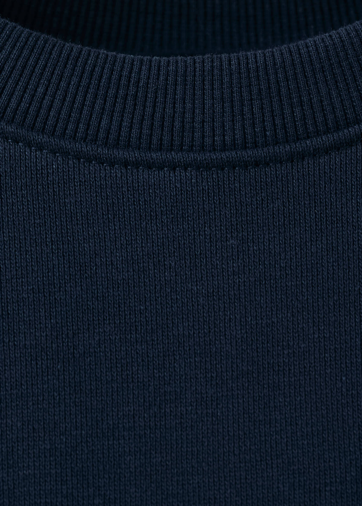 Printed cotton sweatshirt — Navy