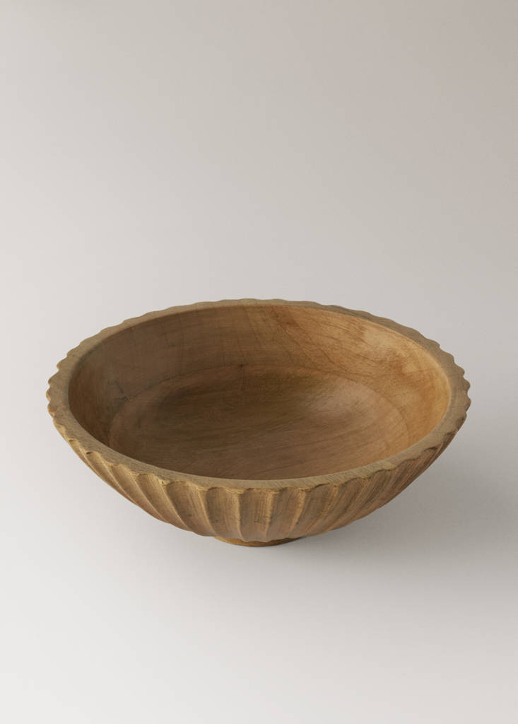 Mango wood bowl — Brown