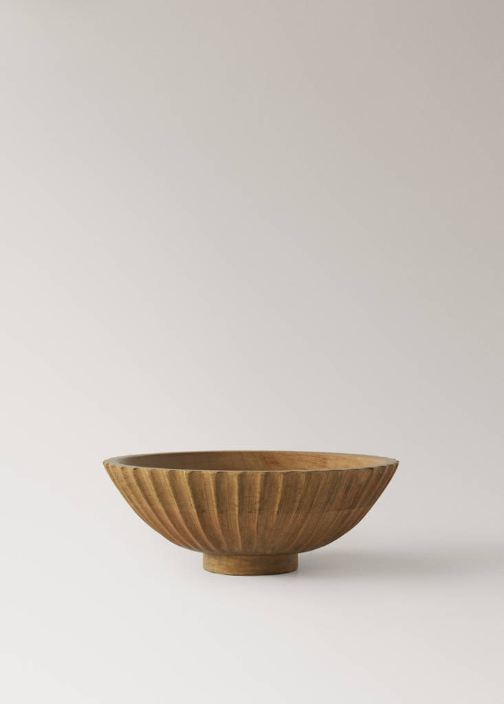 Mango wood bowl — Brown
