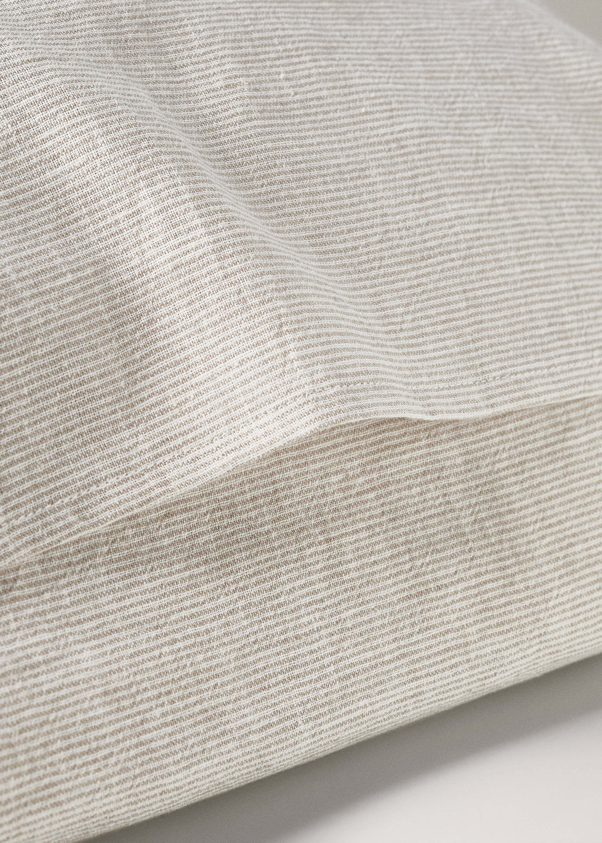 Children's pillowcase in cotton linen with stripes 50x75cm - Details of the article 1