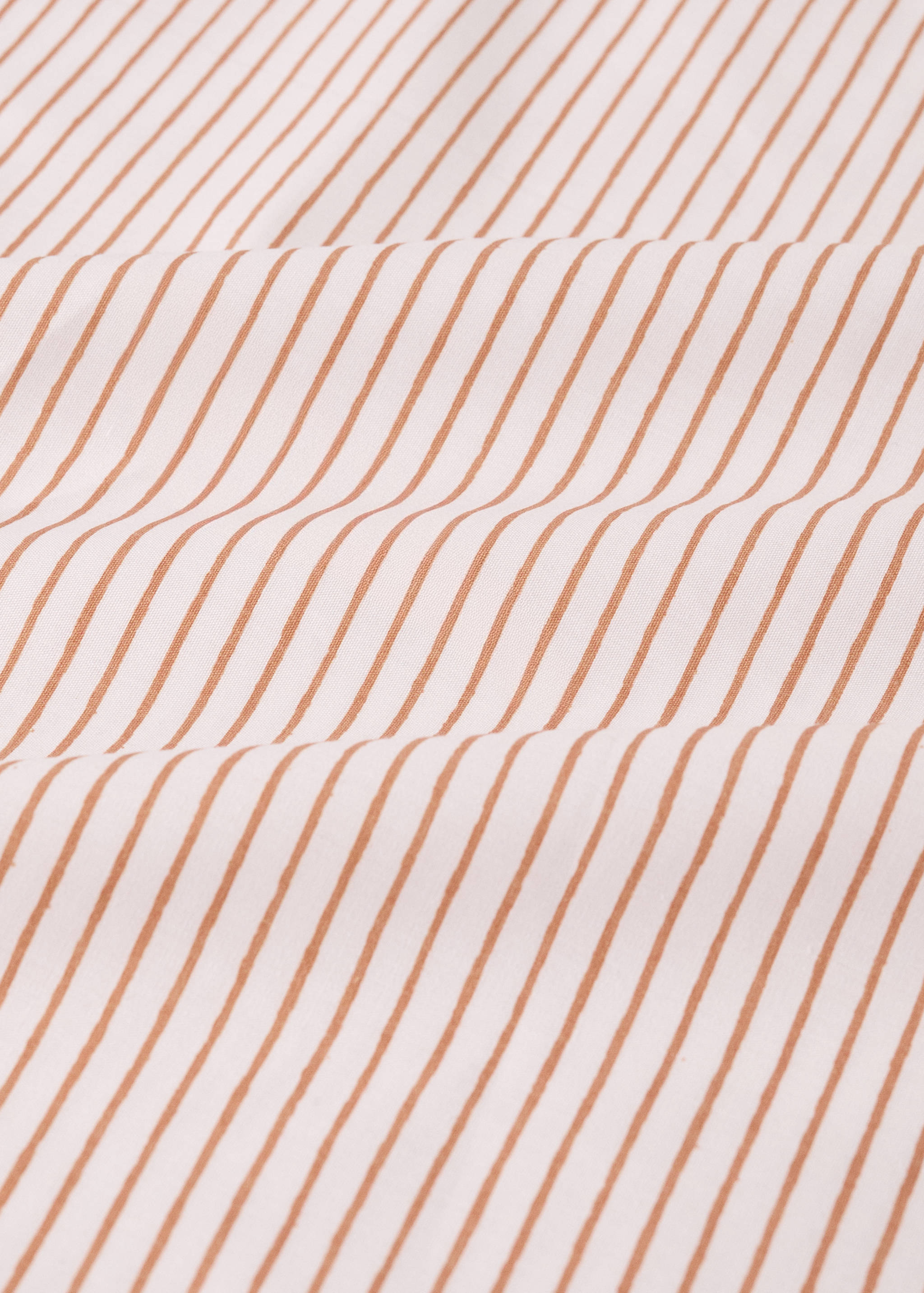 Cotton percale striped top sheet for cot - Details of the article 2