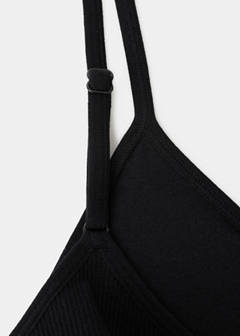 Essential triangle bra — Black 3