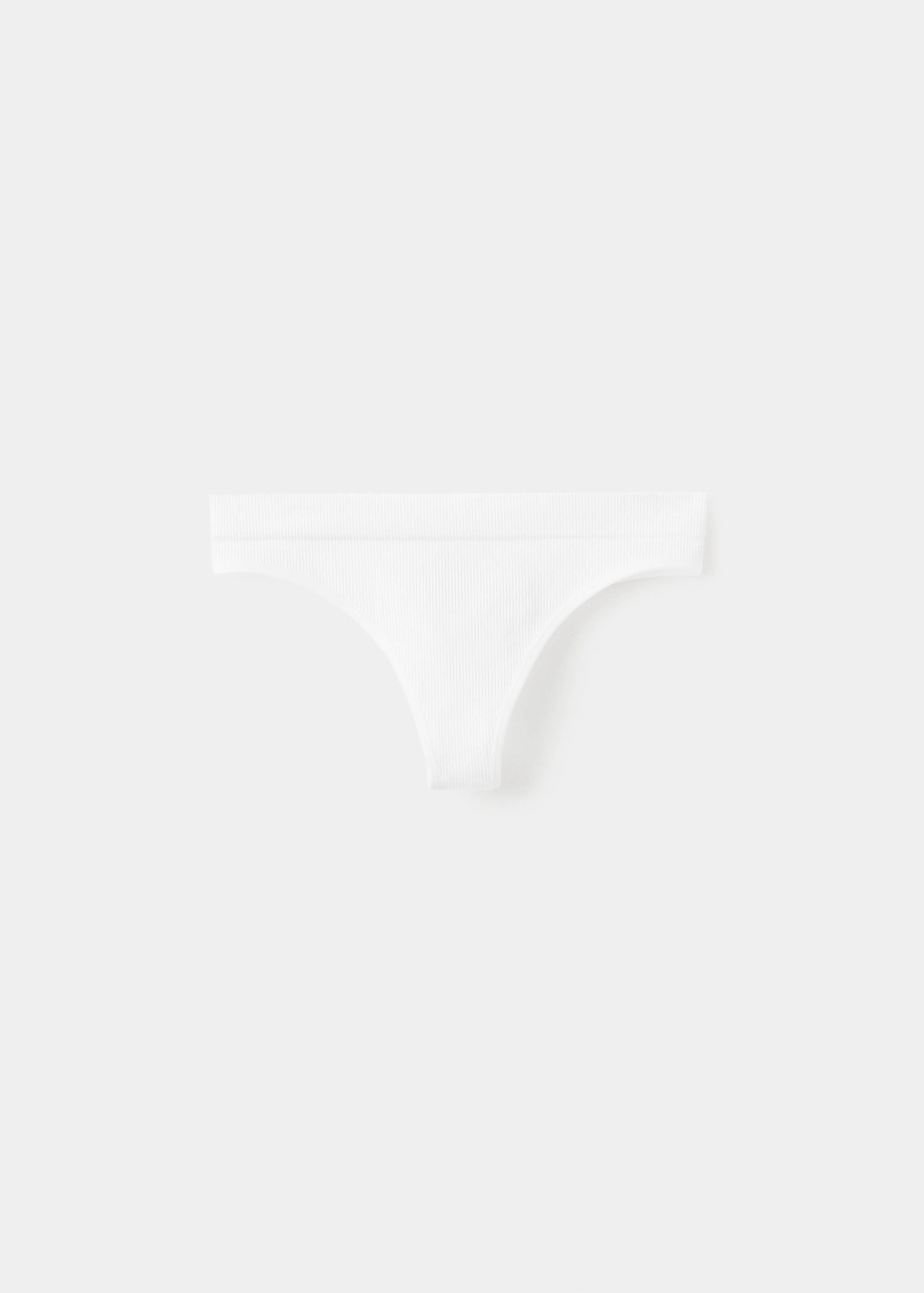 Pack of 2 ribbed briefs - Article without model