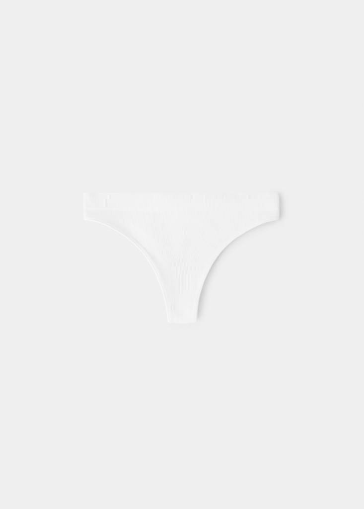 Pack of 2 ribbed briefs — Off White