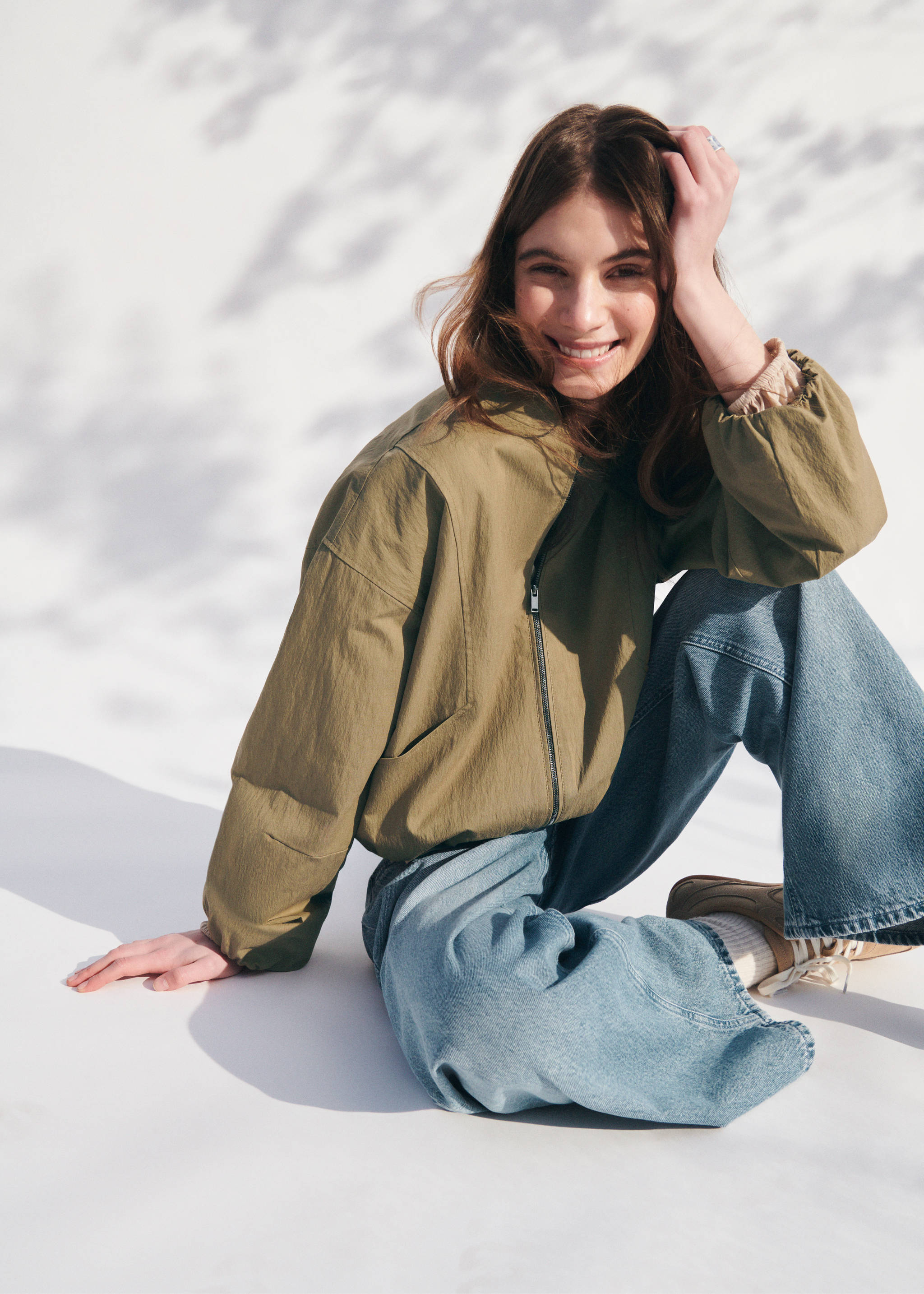 Bomberjacka - Detaljer om artikeln 7, Beige. Ref: 27094069-00.