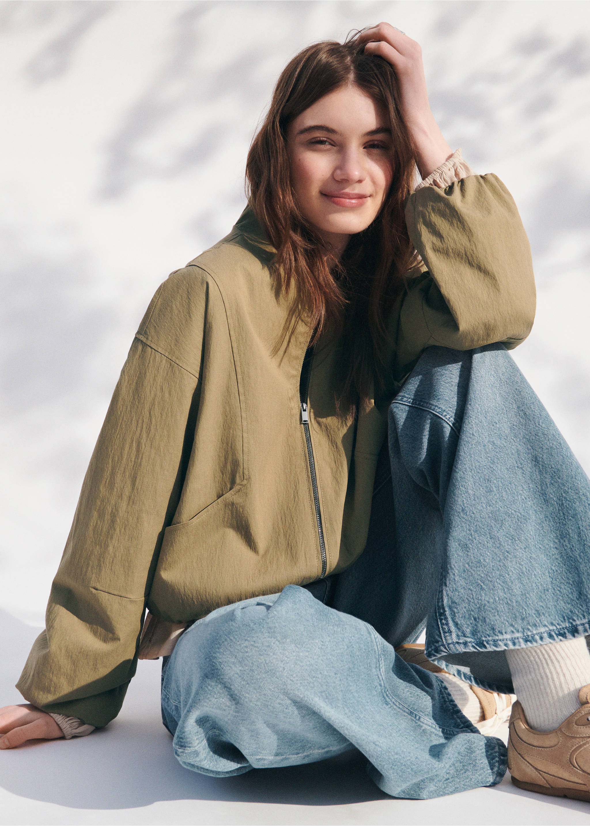 Bomberjacka - Detaljer om artikeln 5, Beige. Ref: 27094069-00.