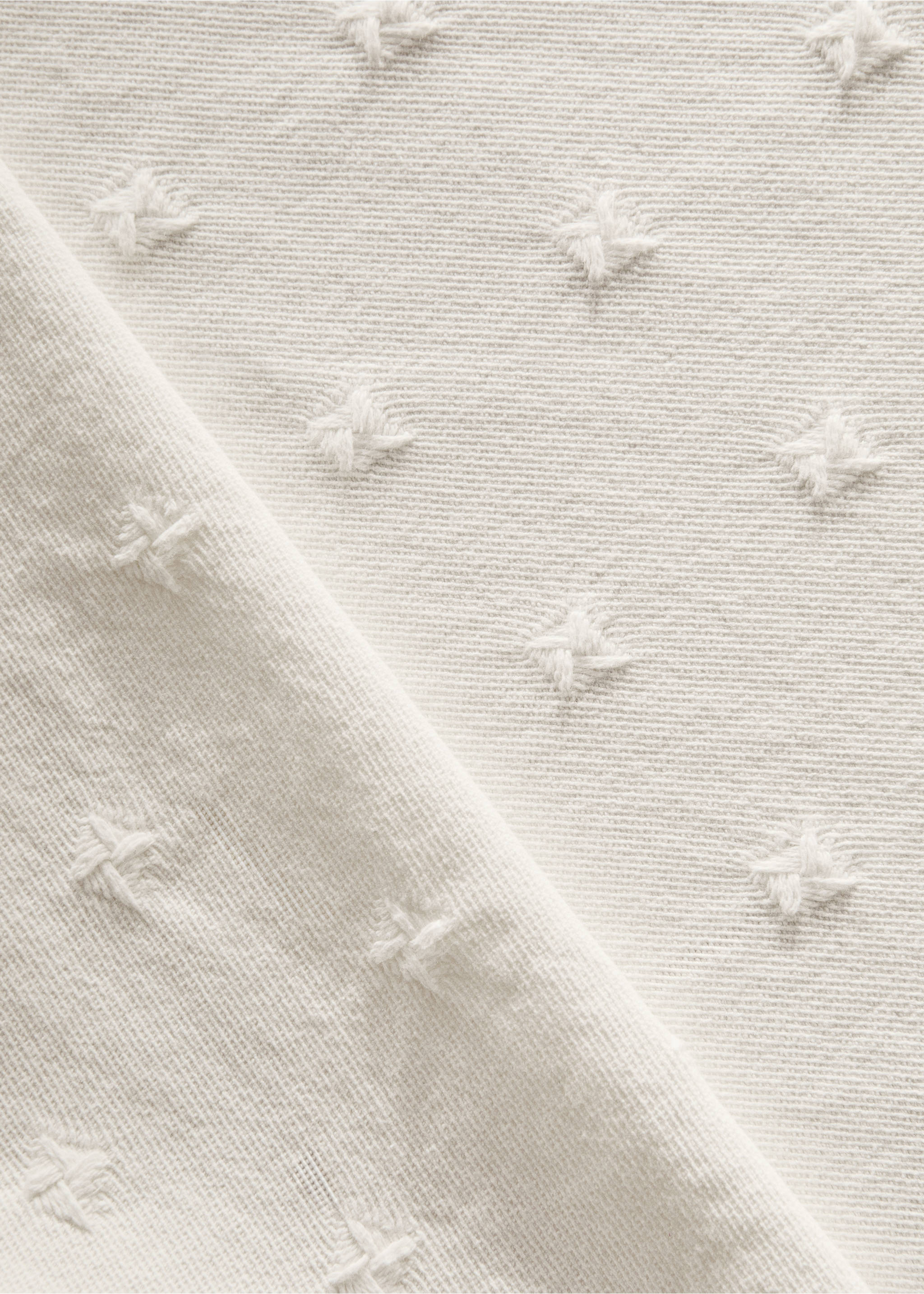 Cotton jacquard children’s bedspread for 90/105 cm bed - Details of the article 6, White. Ref: 27094071-00.