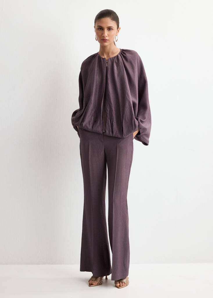 Oversized bomber jacket — Purple