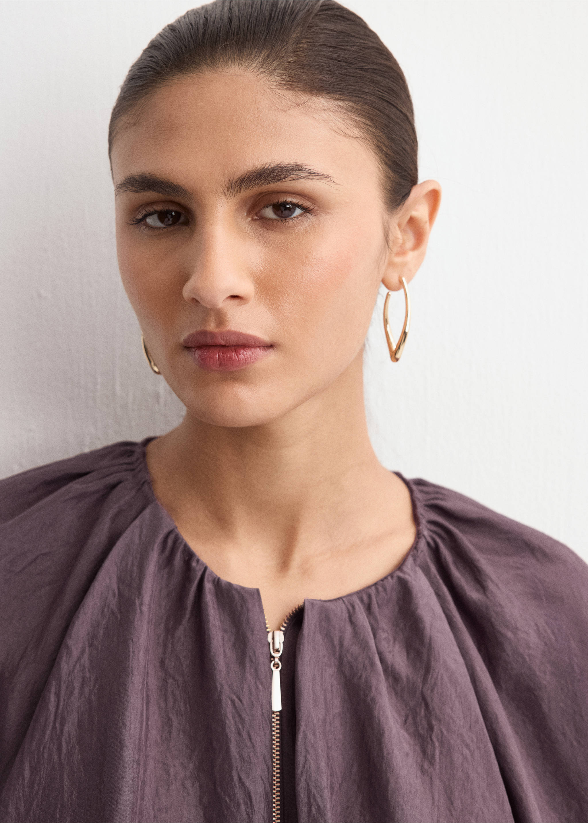 Veste bomber oversize - Détail de l'article 1, Violet. Ref: 27094074-00.