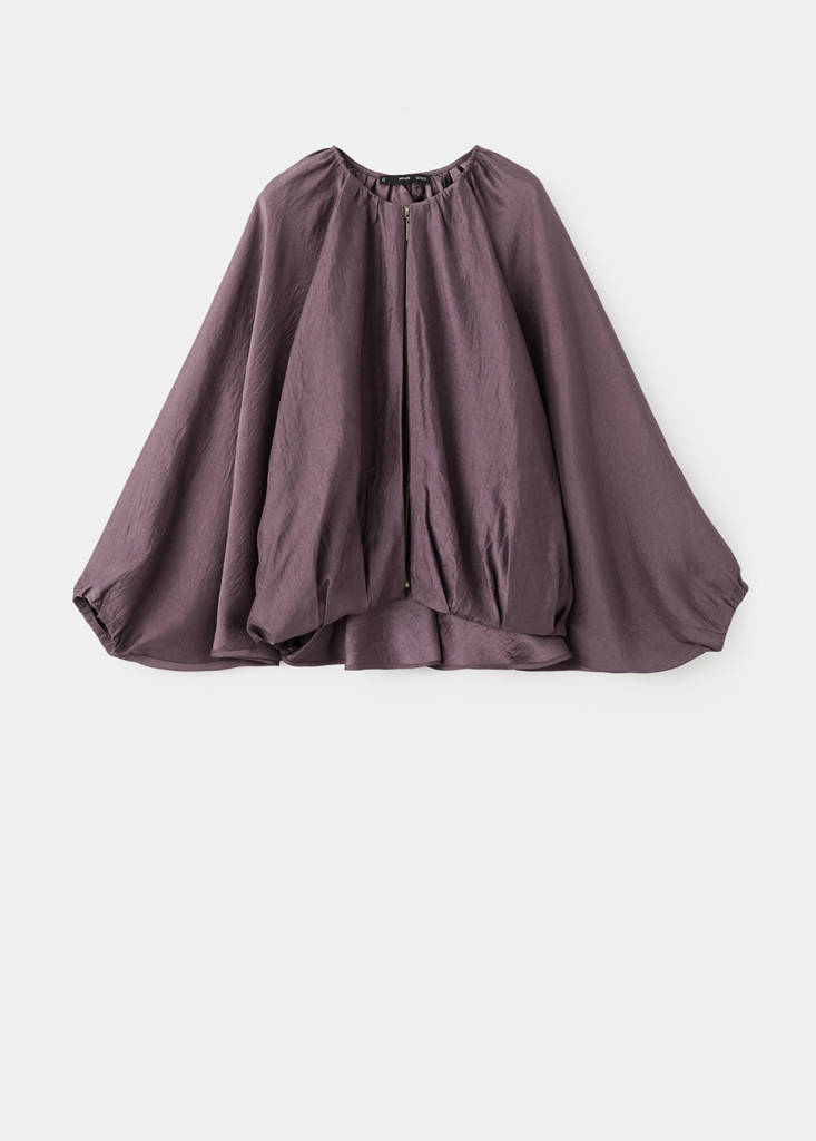 Oversized bomber jacket — Purple