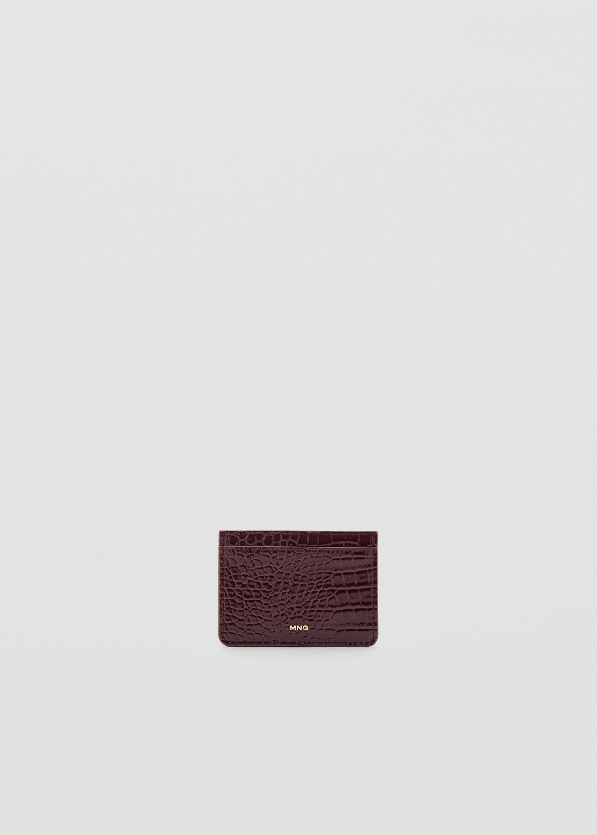 Shiny croc-effect cardholder - Article without model