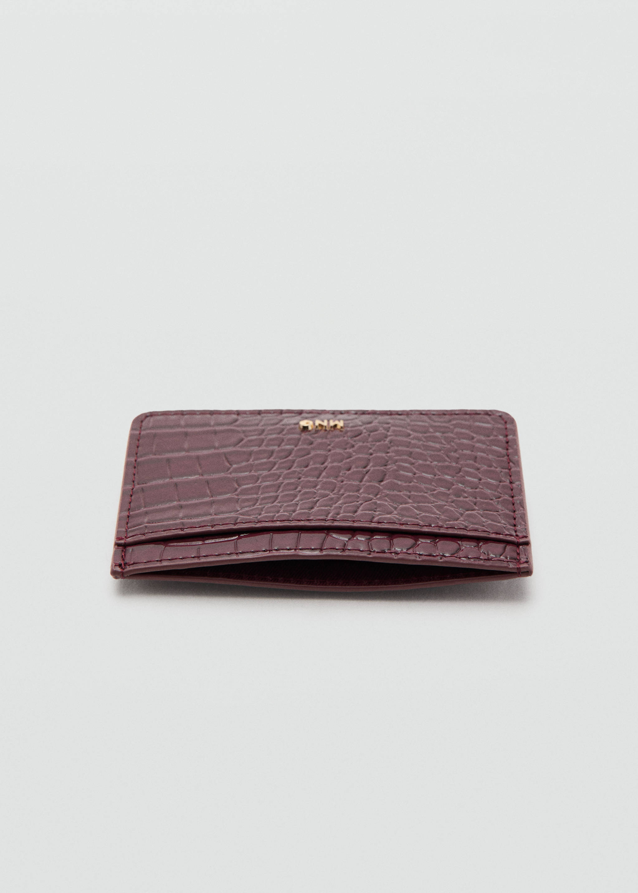 Shiny croc-effect cardholder - Details of the article 1
