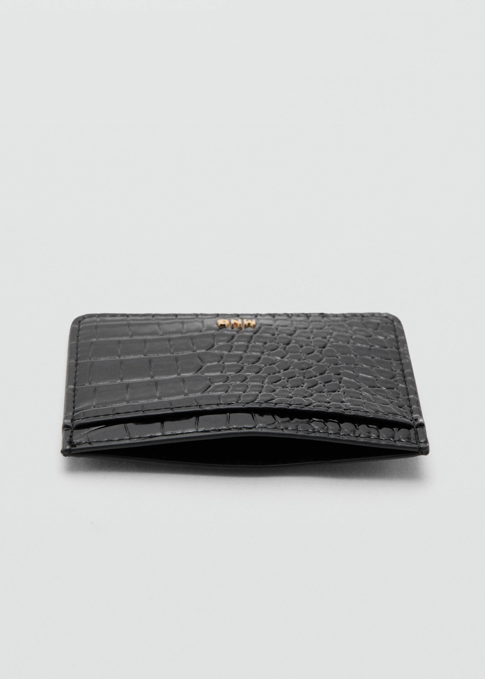 Shiny croc-effect cardholder - Details of the article 1