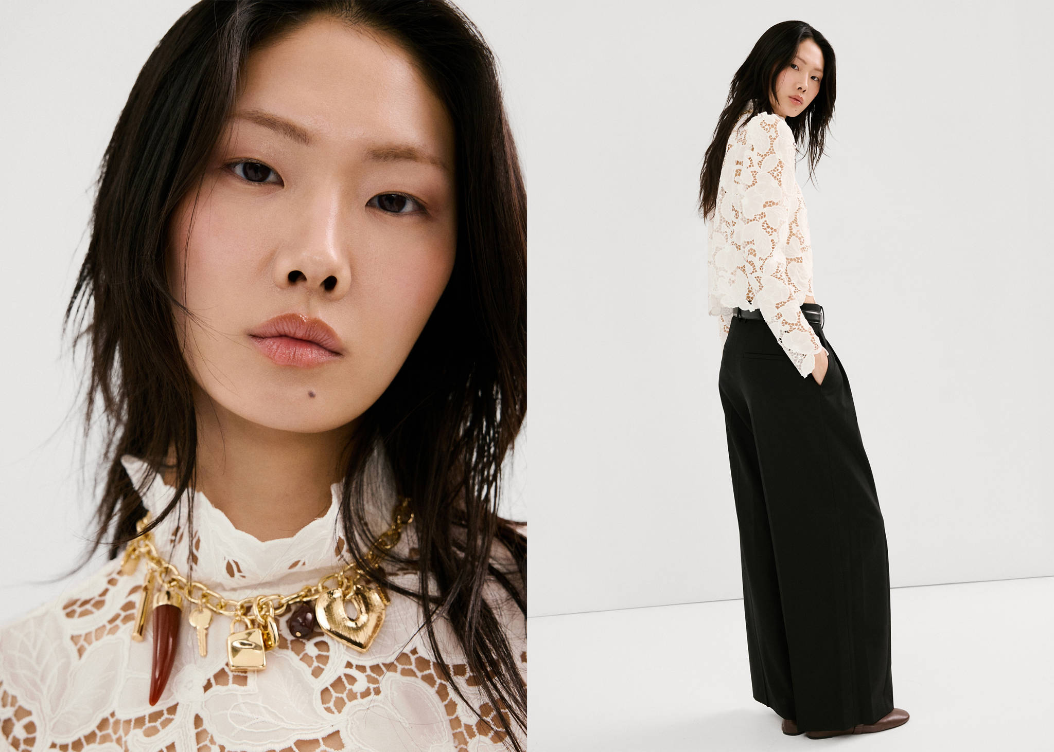 Floral embroidery blouse - Panoramic plane