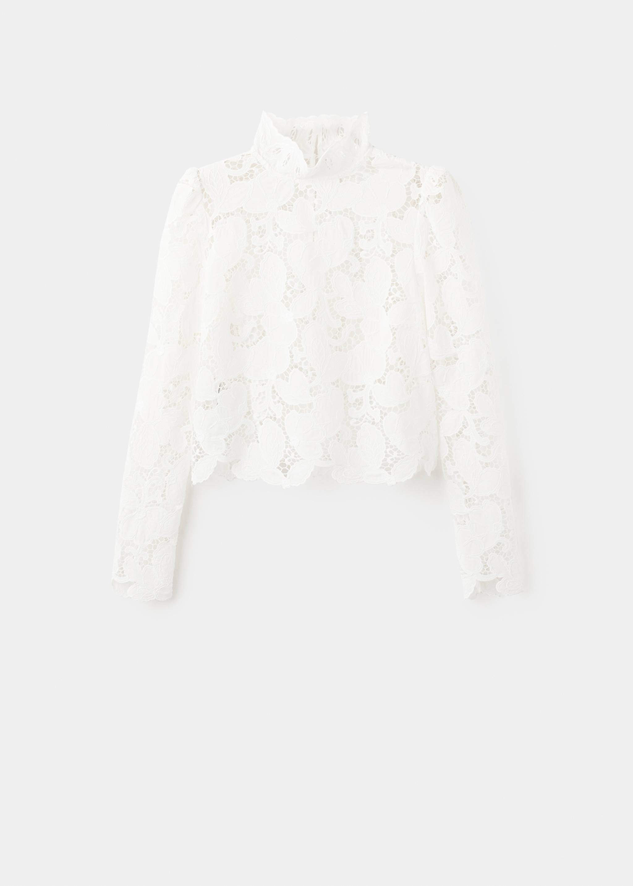 Bluse mit floraler Stickerei - Artikel ohne Model