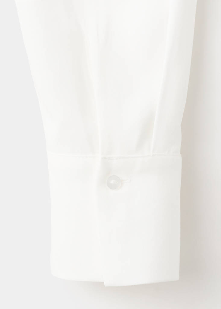 Straight lyocell shirt — Ecru