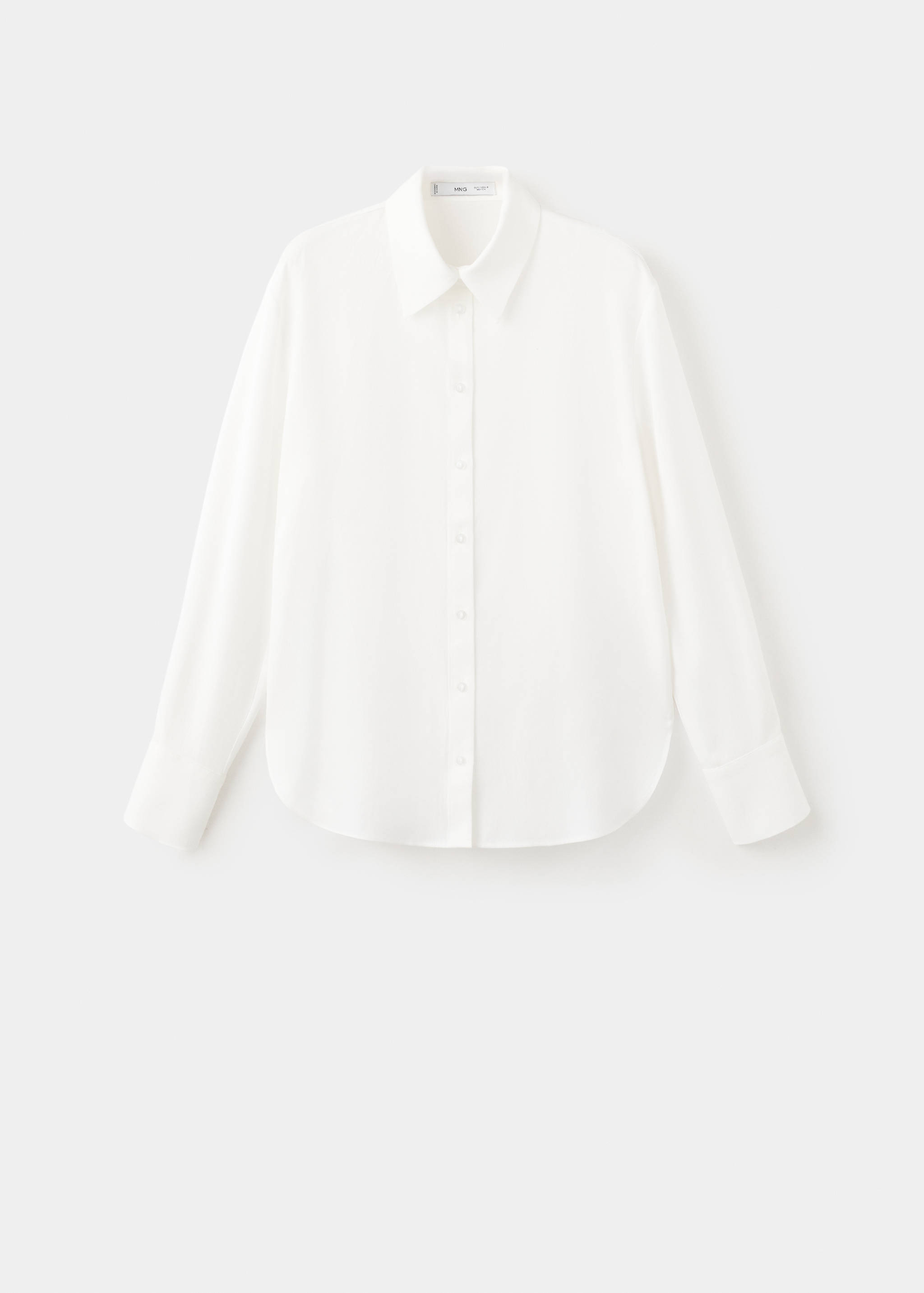 Straight lyocell shirt - Article without model