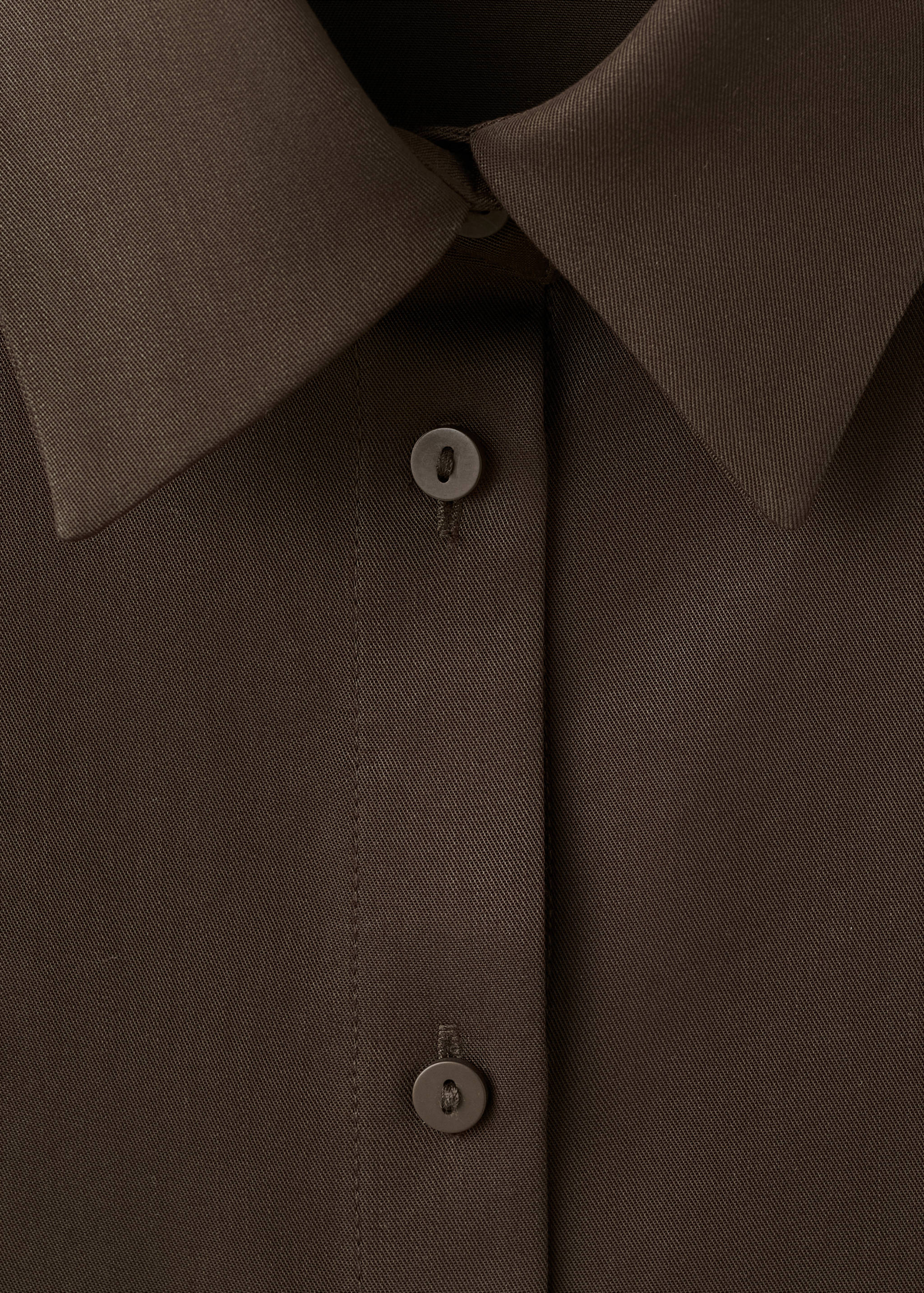 莱赛尔纤维直筒衬衫 - null