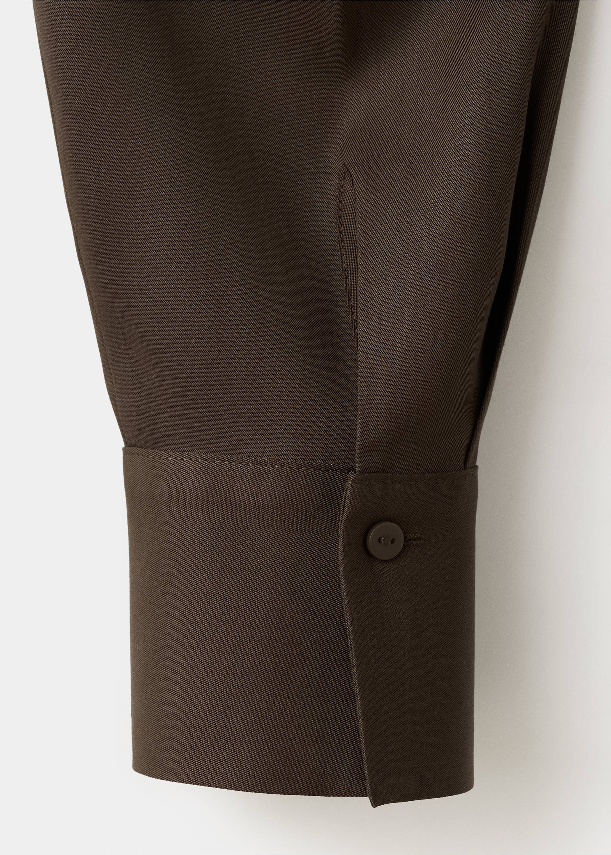 莱赛尔纤维直筒衬衫 - null, 褐色. Ref: 27094079-00.