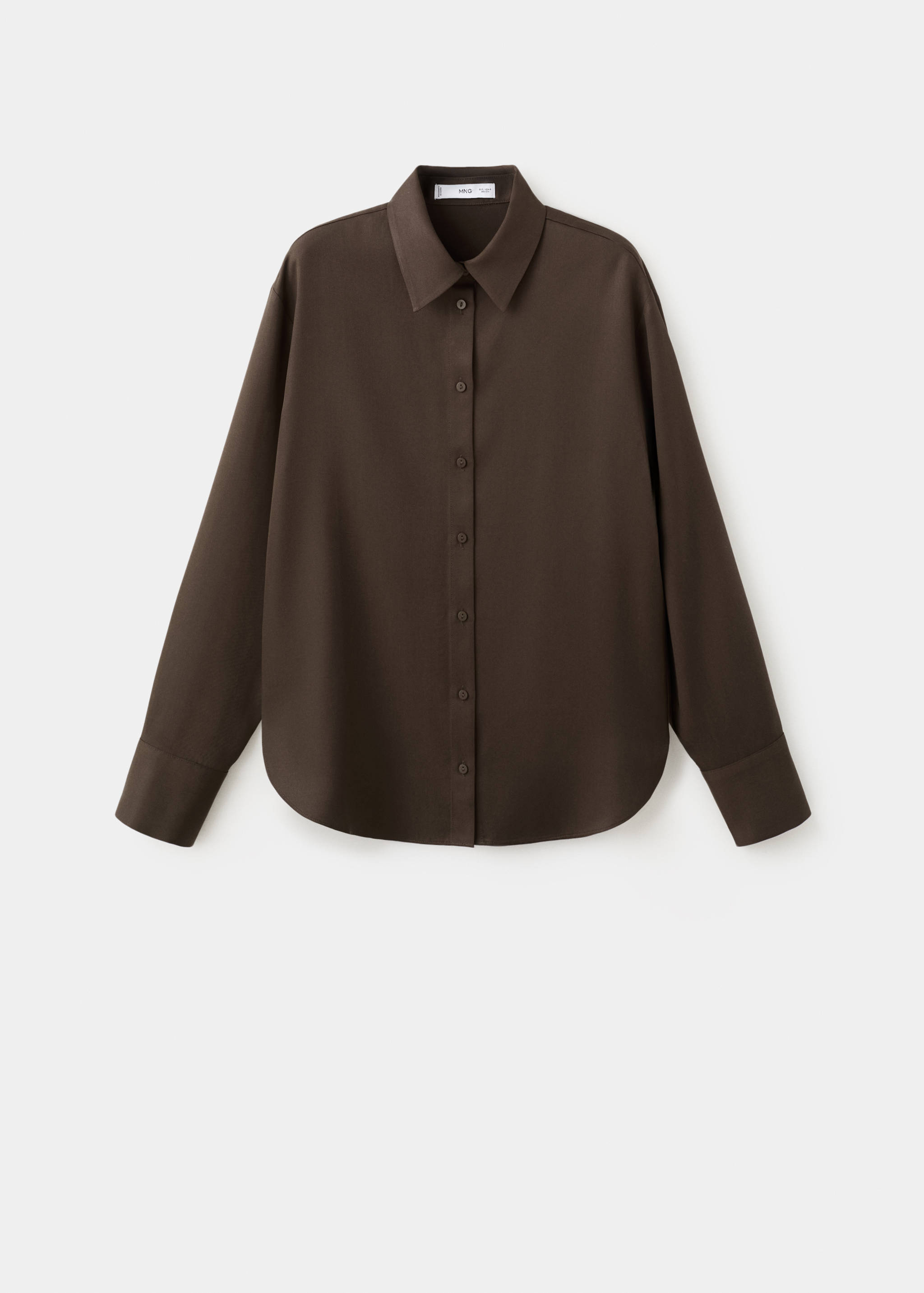 Straight lyocell shirt - Article without model