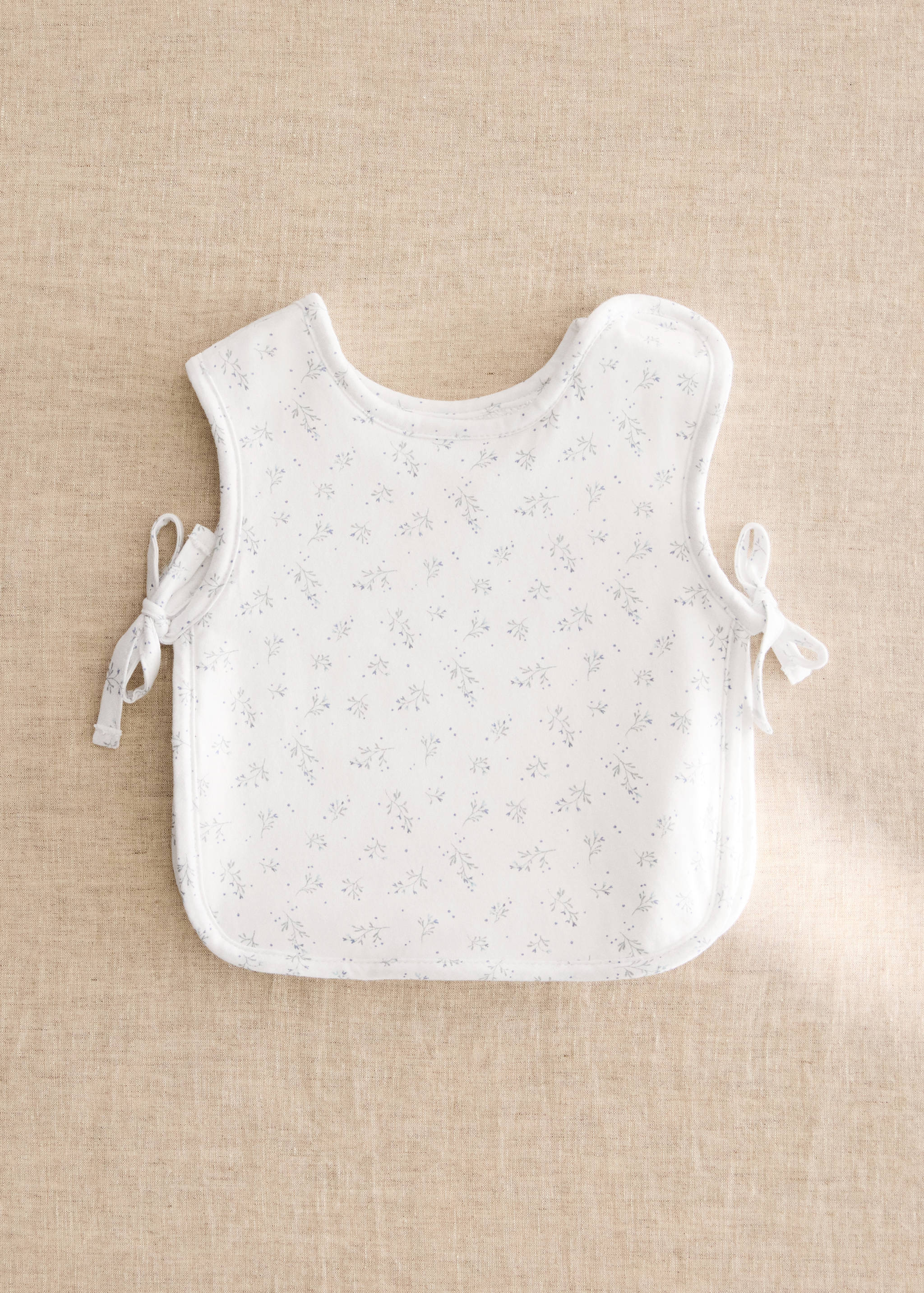 Babero algodón flores - Plano general