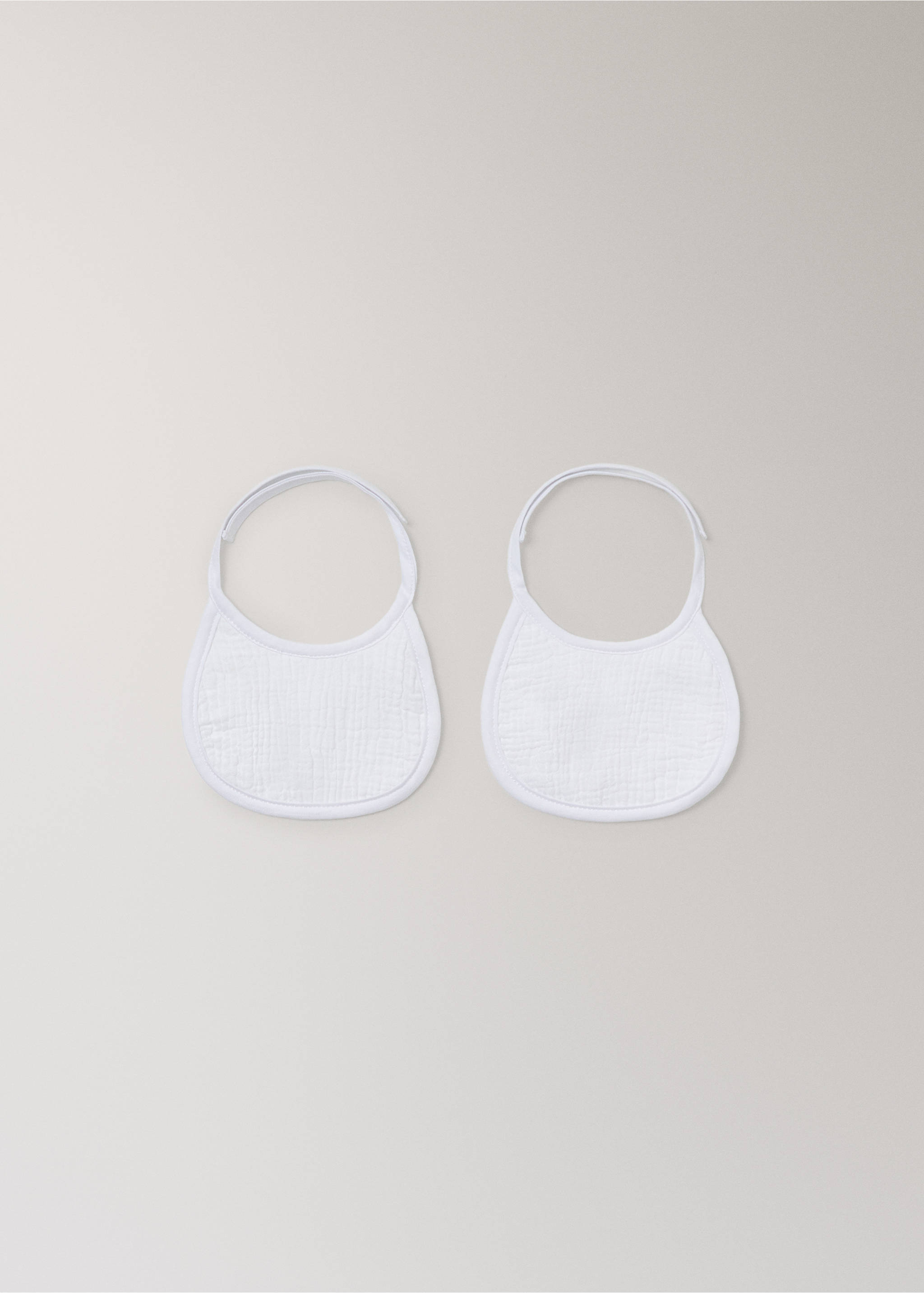 Cotton gauze bib - Article without model, White. Ref: 27094085-00.
