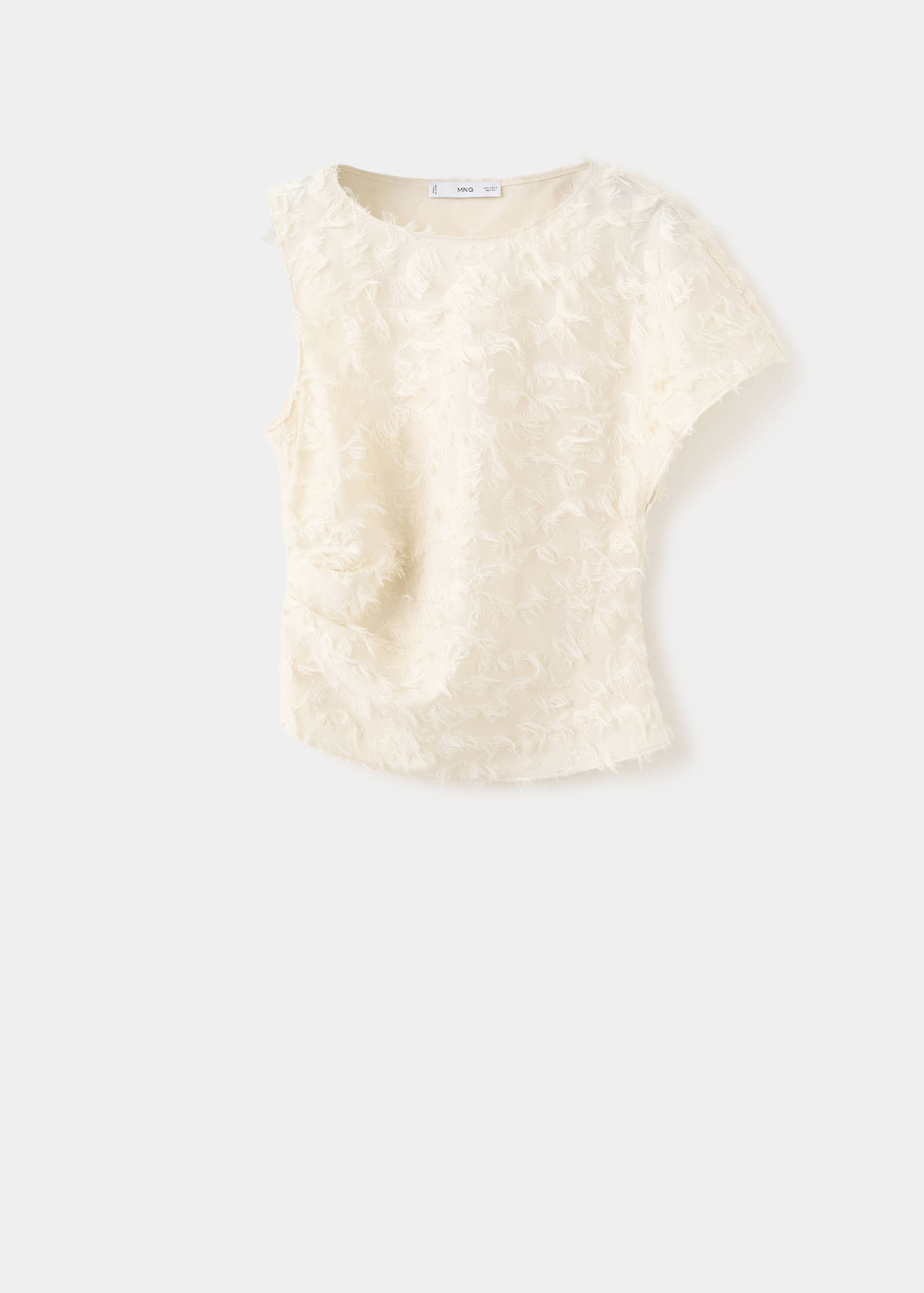 Asymmetrical textured top - Article without model