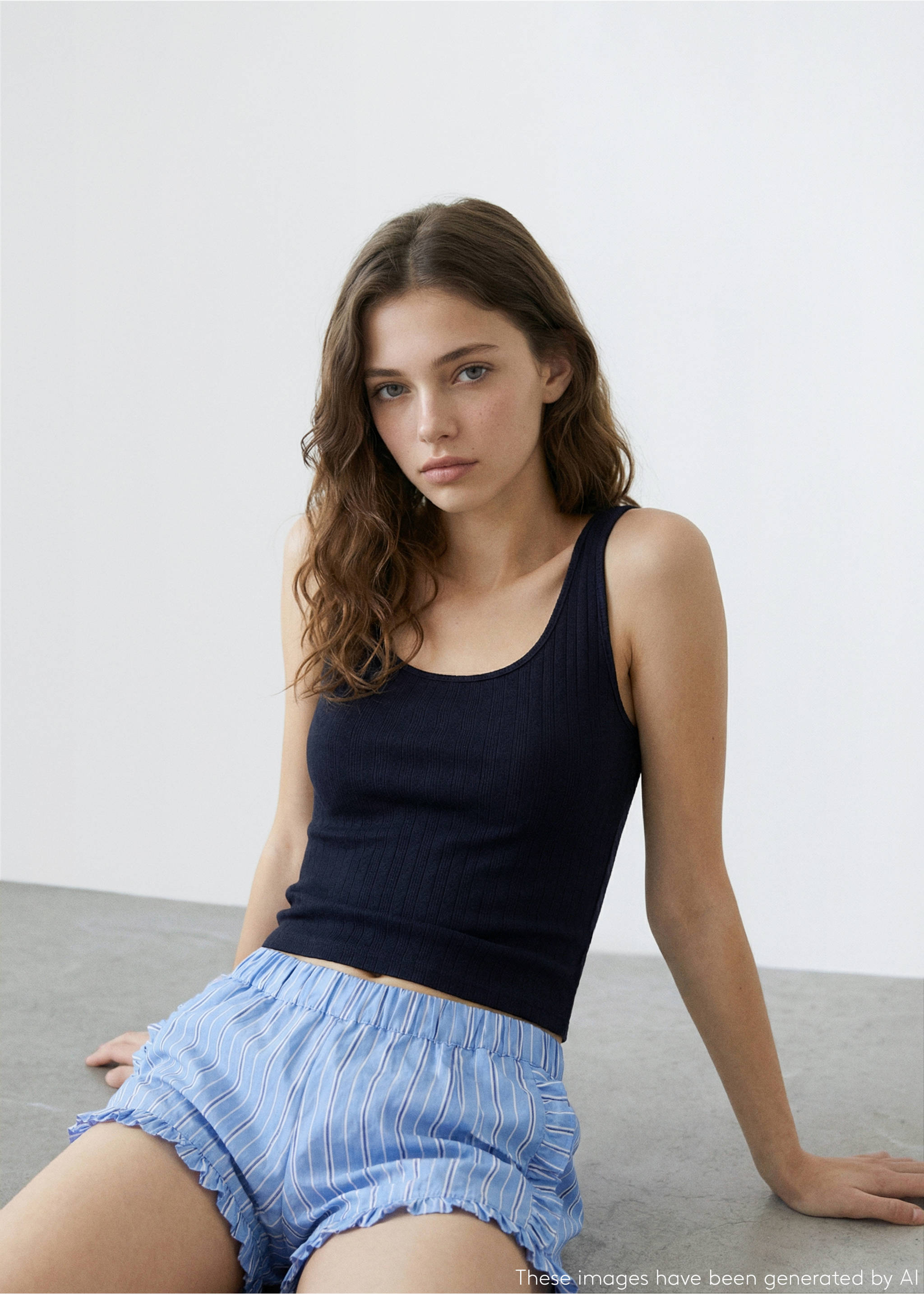 Pijama curt cotó - Detall de l'article 2, Blau marí. Ref: 27094092-00.