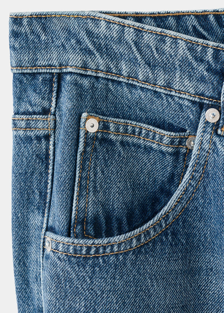 Mid-rise balloon jeans — Medium Blue
