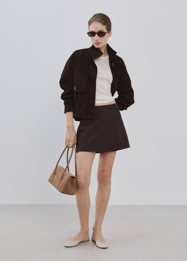 Wrapped skort — Chocolate