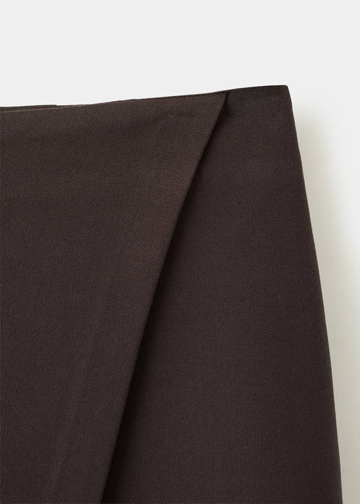 Wrapped skort — Chocolate