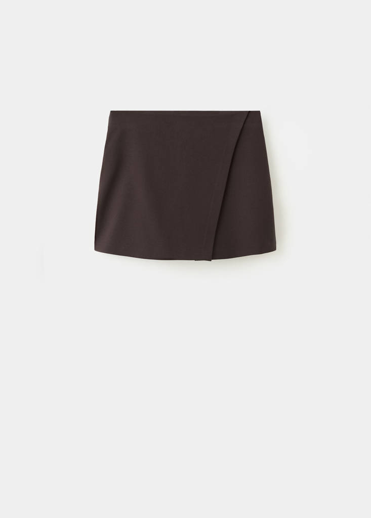 Wrapped skort — Chocolate
