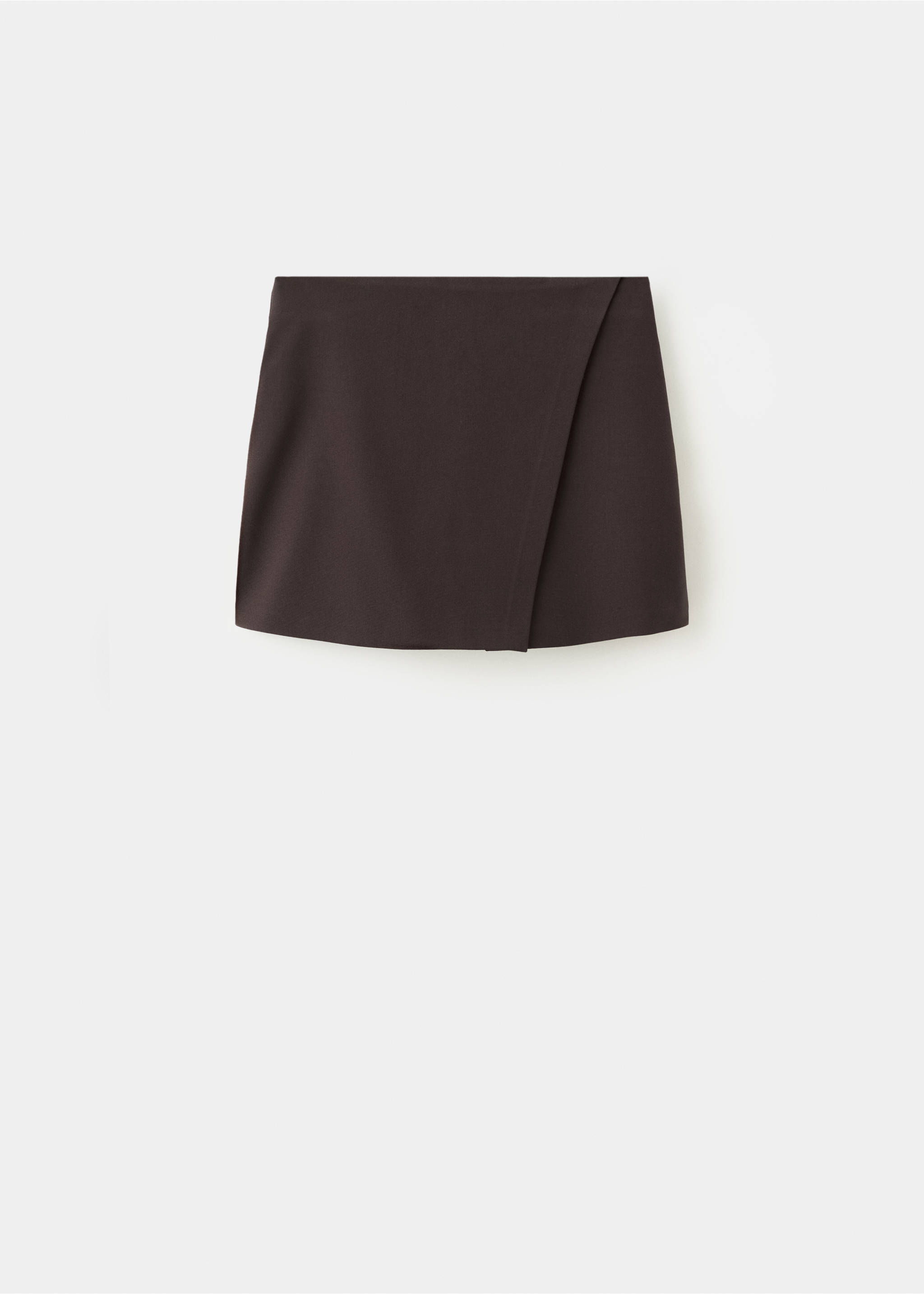 Wrapped skort - Article without model, Chocolate. Ref: 27094095-00.