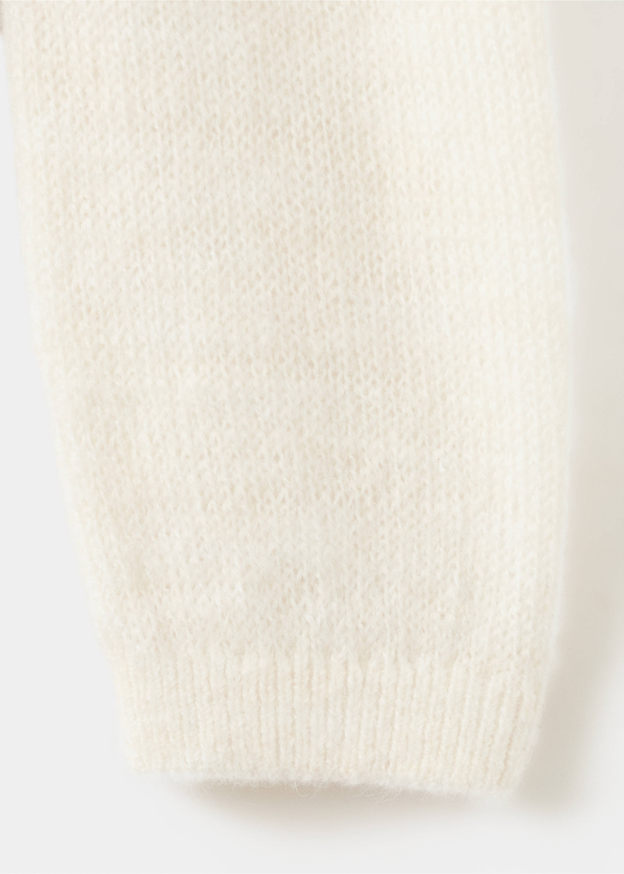 Lace knit cardigan - Details of the article 0, Ecru. Ref: 27094096-00.