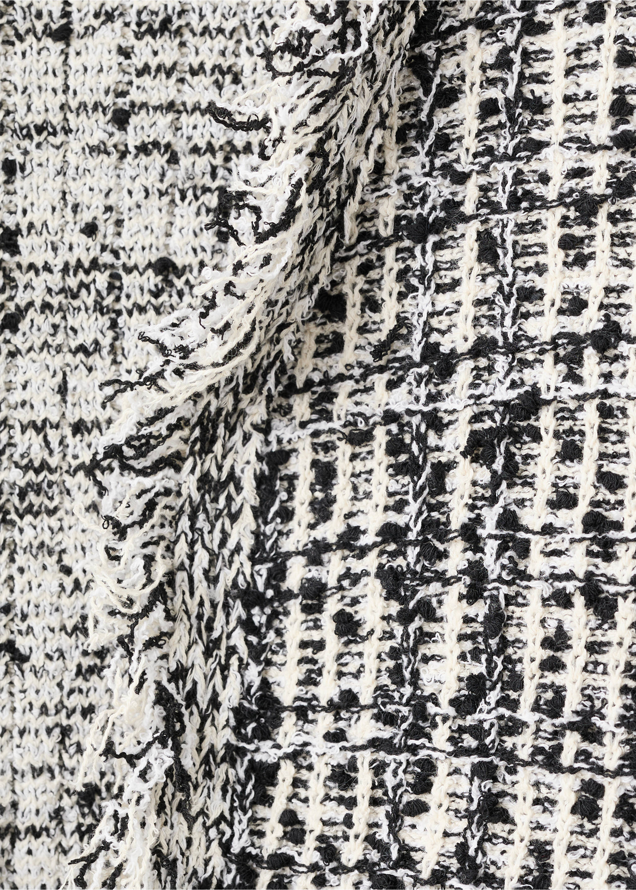 Chaqueta tweed oversize - Detalle del artículo 8, Negro. Ref: 27094097-00.