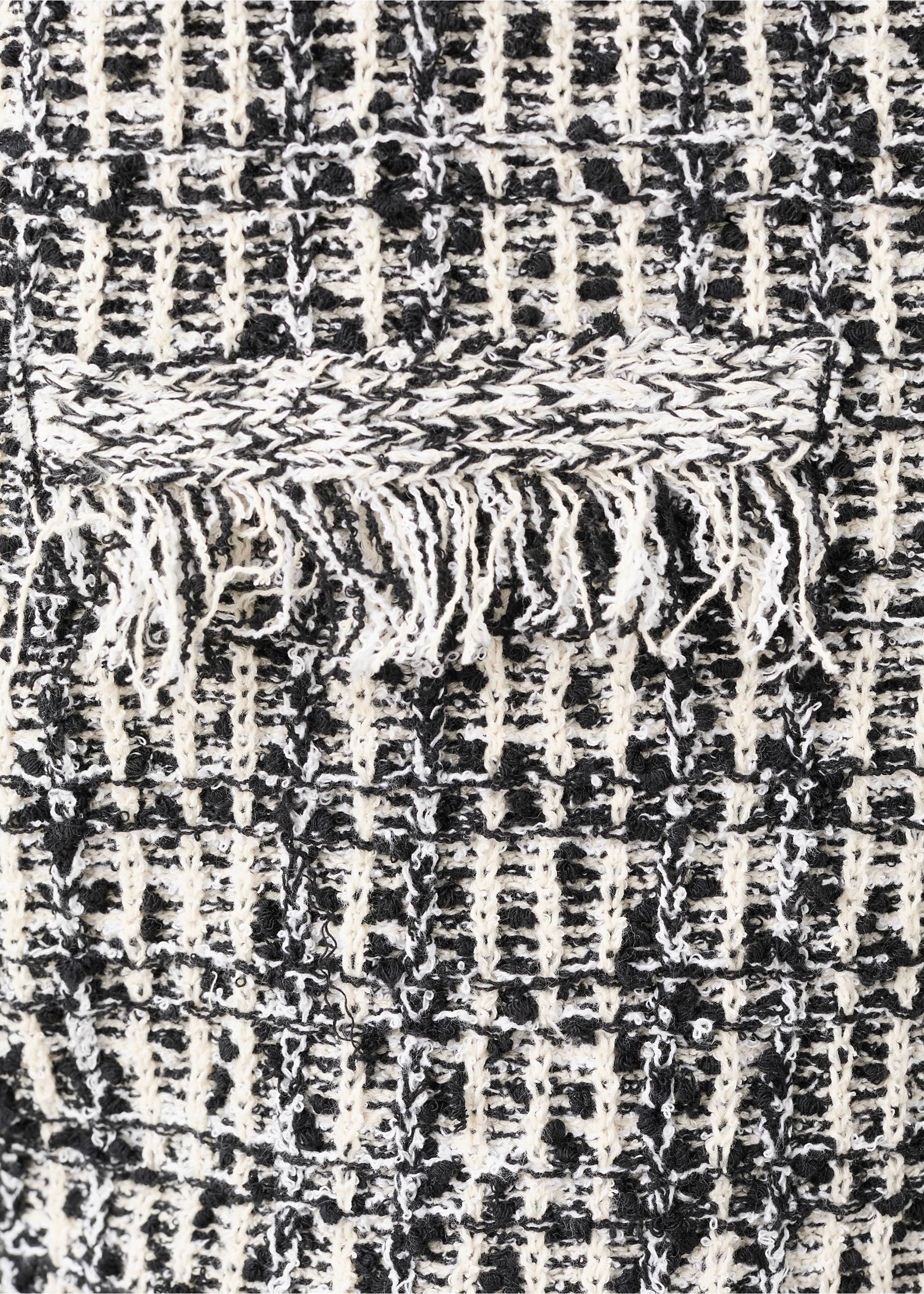 Chaqueta tweed oversize - Detalle del artículo 0, Negro. Ref: 27094097-00.