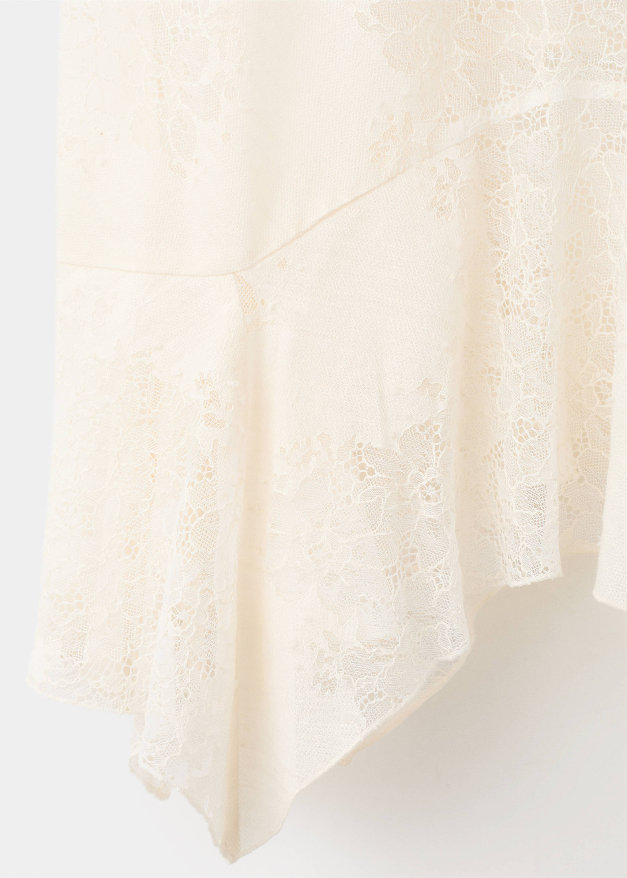 Lace top - Details of the article 0, Ecru. Ref: 27094100-00.