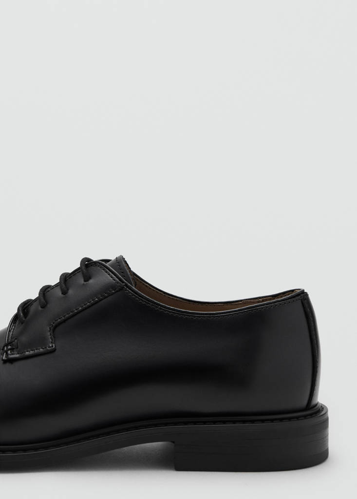 Leather suit shoes — Black
