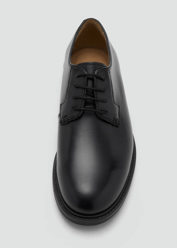 Leather suit shoes — Black
