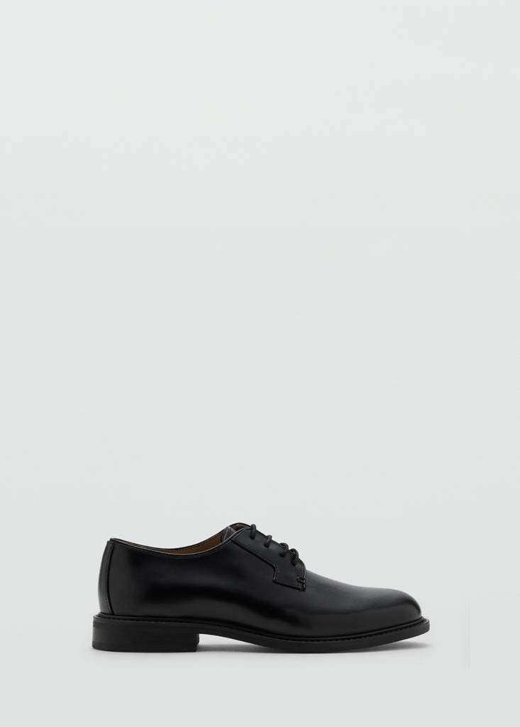 Leather suit shoes — Black