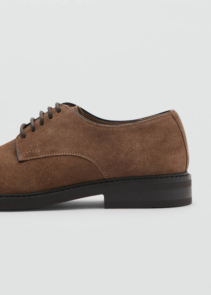 Leather suit shoes — Cognac