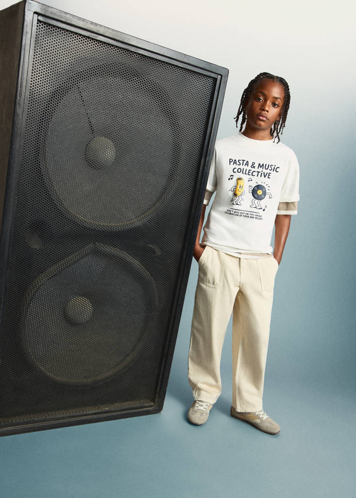 Printed cotton-blend t-shirt — Off White