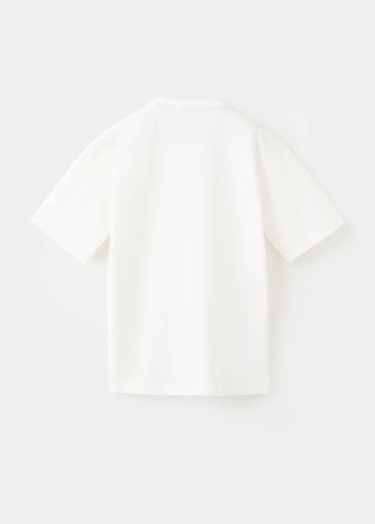 Printed cotton-blend t-shirt — Off White
