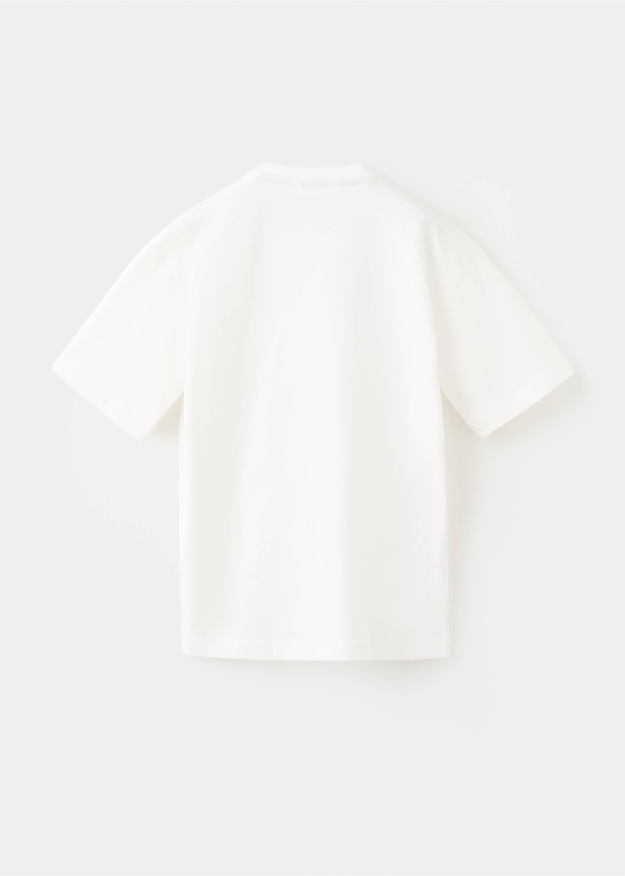 印花棉质混纺T恤 - null, 灰白. Ref: 27094410-00.