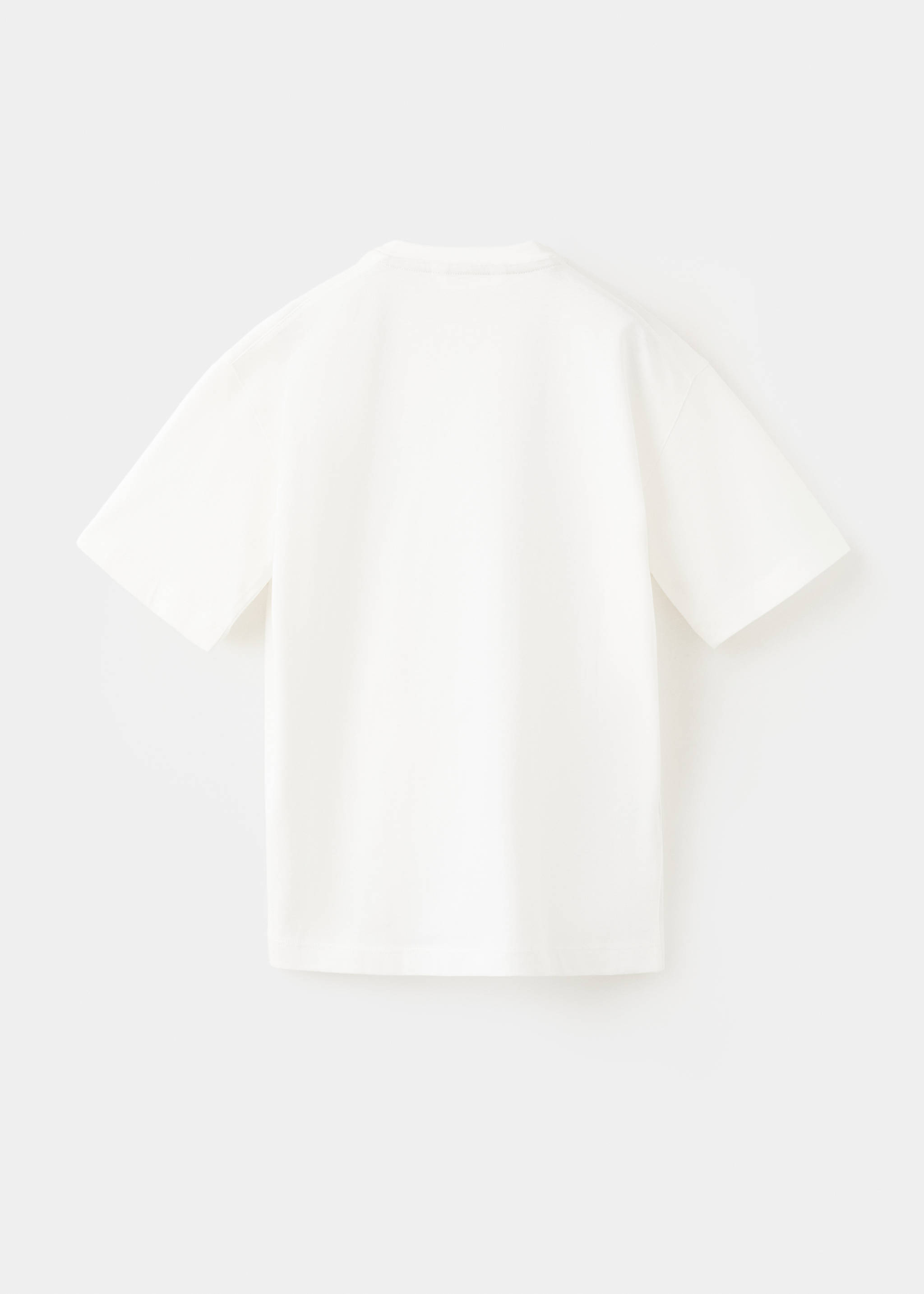 印花棉质混纺T恤 - null
