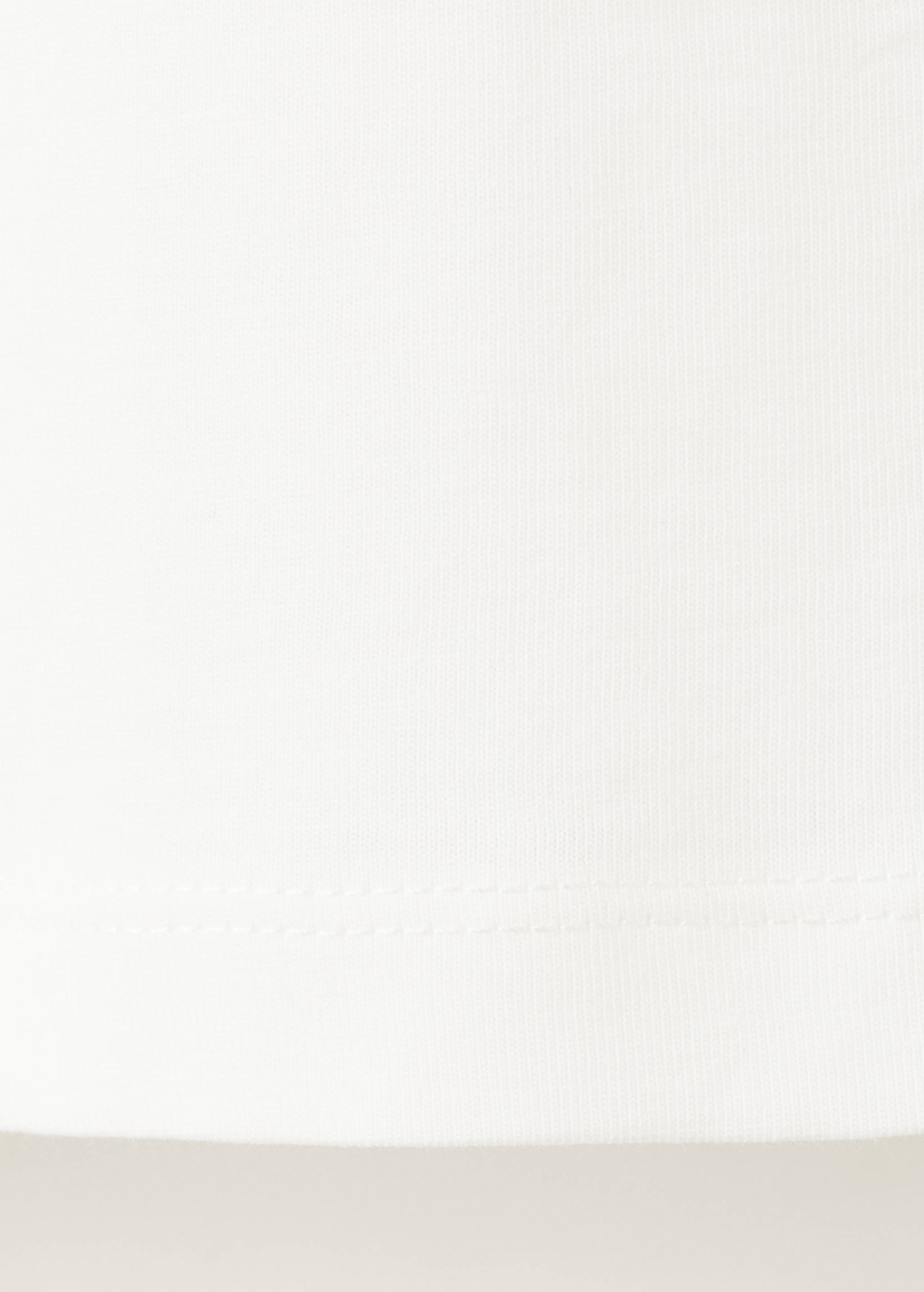 印花棉质混纺T恤 - null