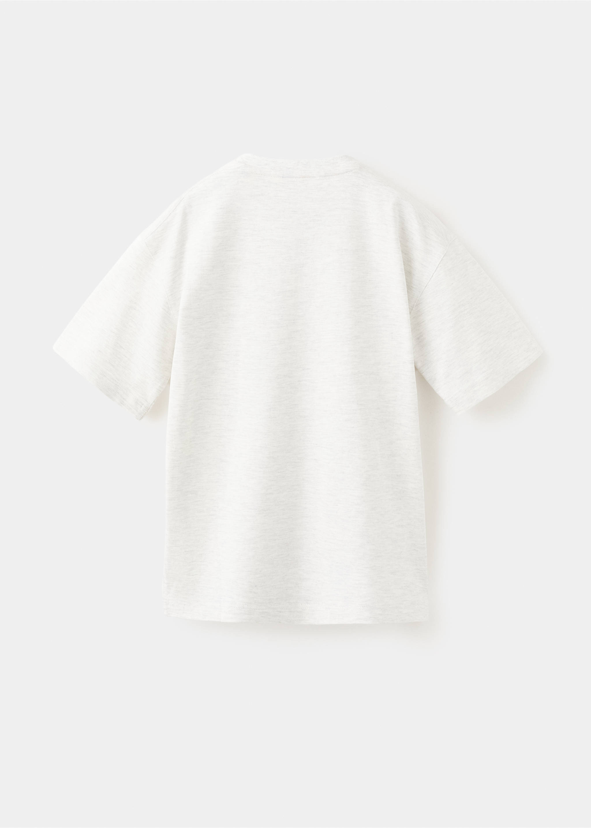 印花棉质混纺T恤 - null, 石楠花淡灰. Ref: 27094410-00.